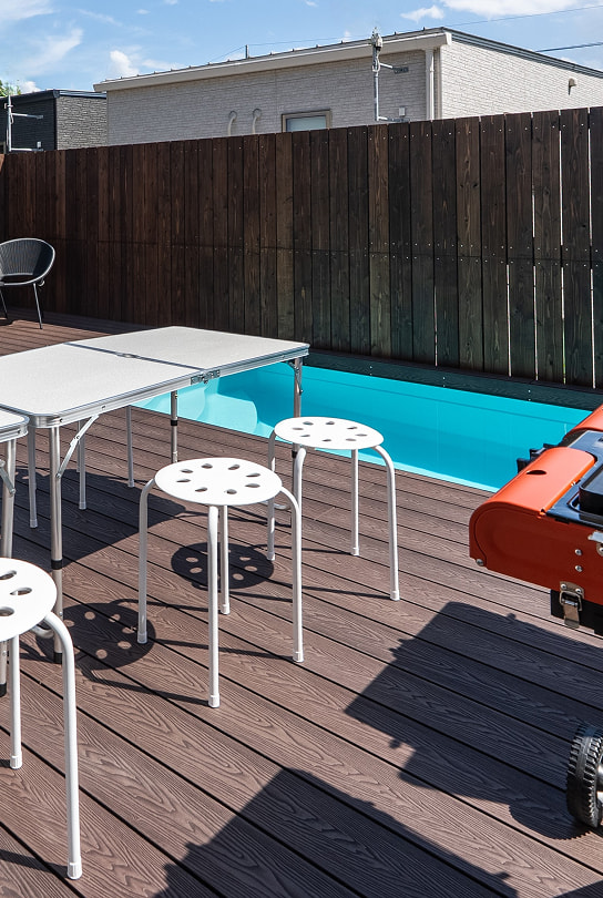 プールサイドの写真